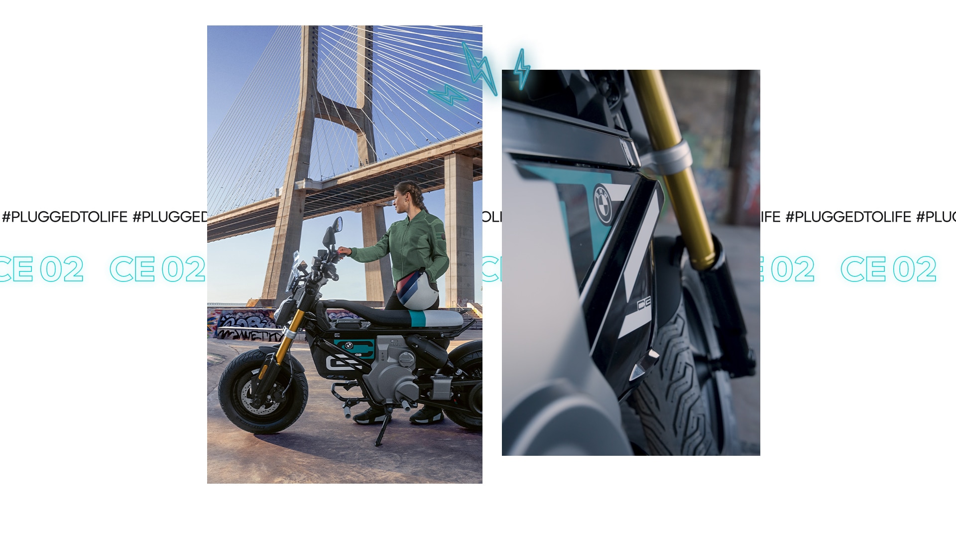 Der elektrische CE 02 von BMW Motorrad. Kein elektrischer Roller, kein E-Scooter – ein eParkourer.