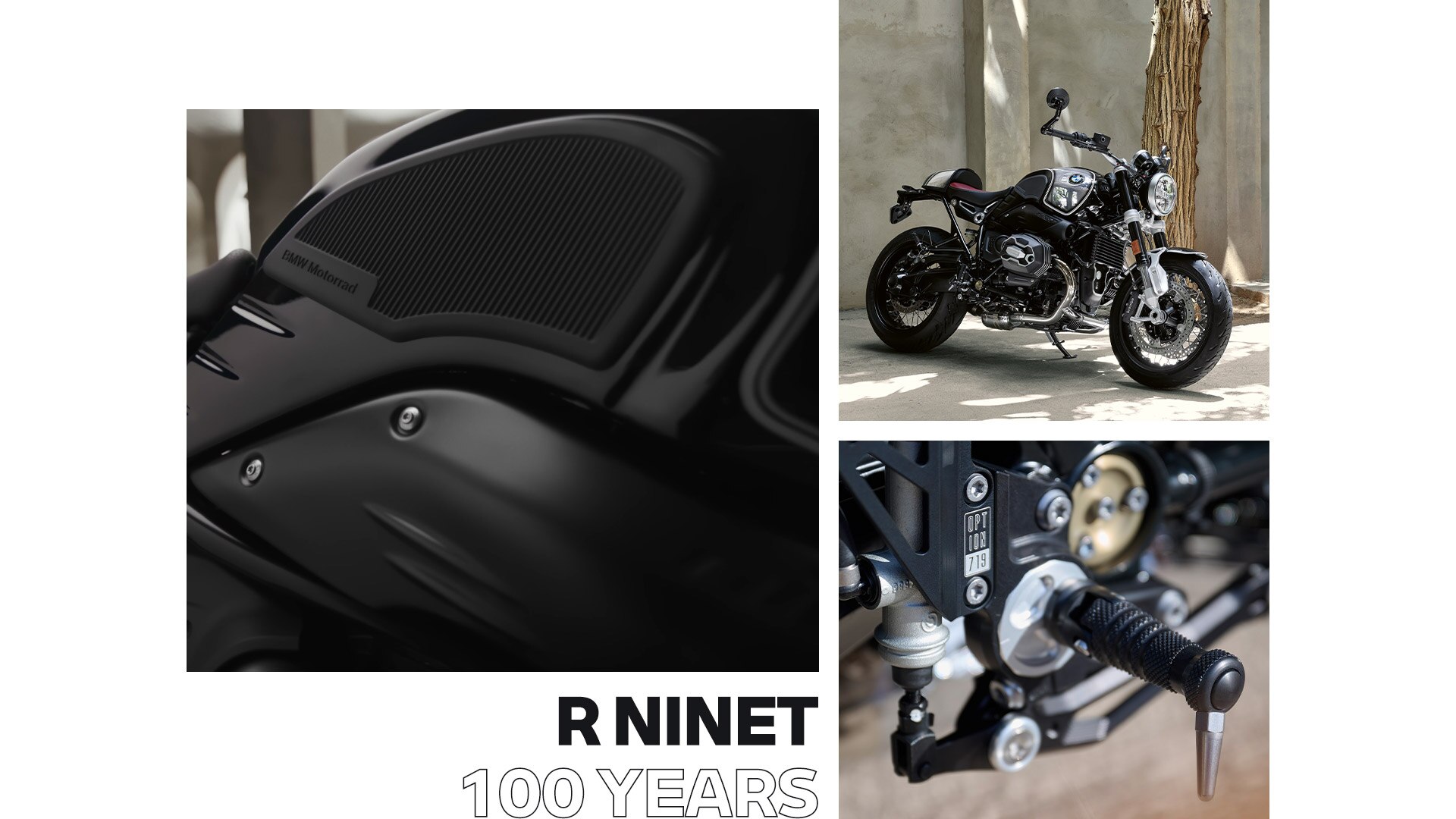 Das limitierte Editionsmodell BMW R nineT 100 Years zum 100-jährigen Jubiläum von BMW Motorrad