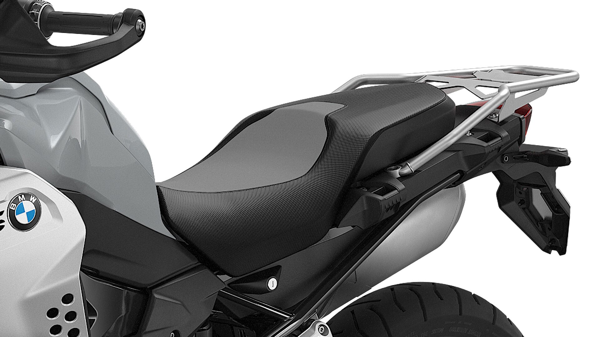 Wir sehen die Komfortsitzbank der F 850 GS Adventure.