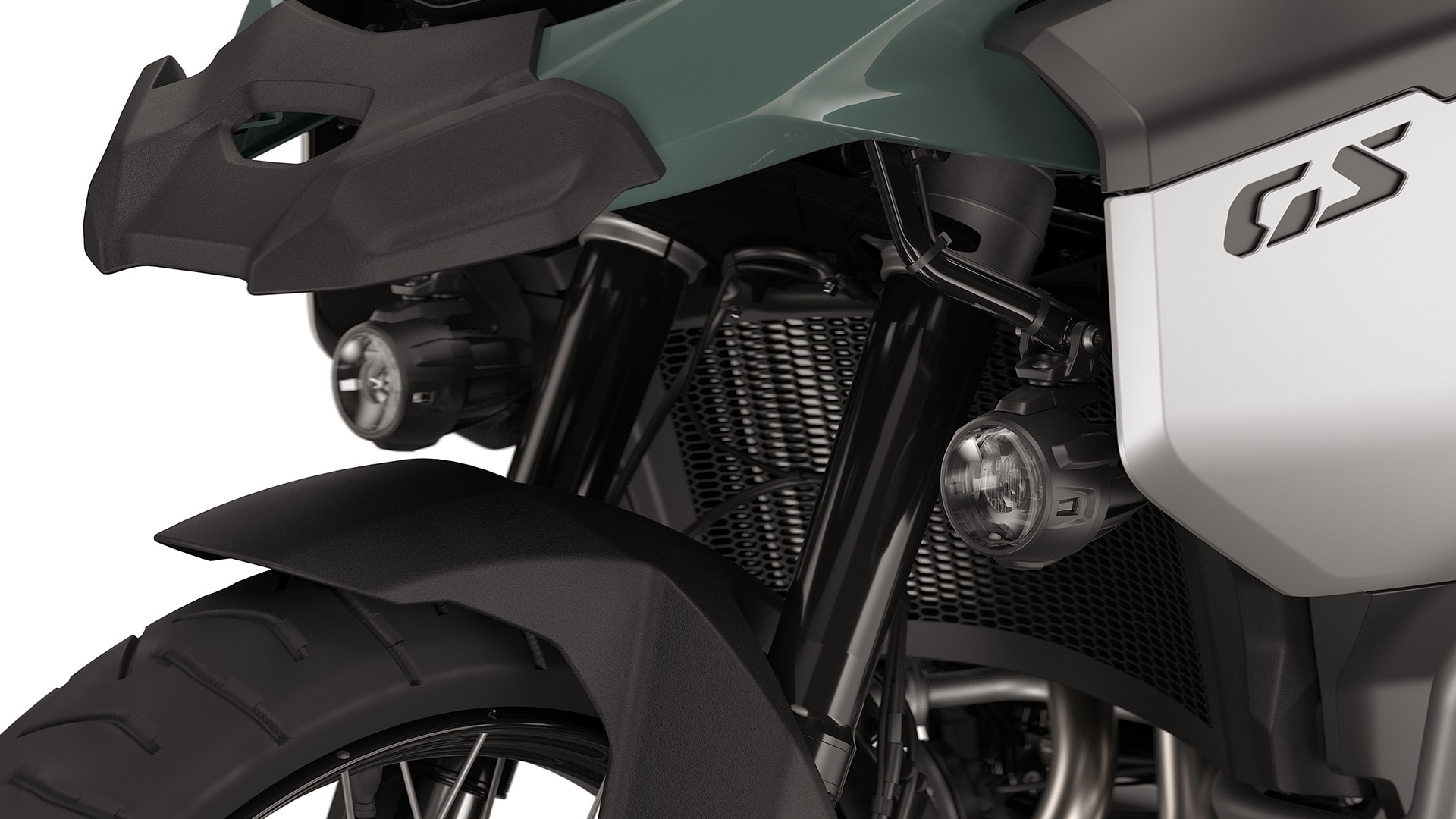 Die Zusatzscheinwerfer der F 900 GS Adventure von BMW Motorrad