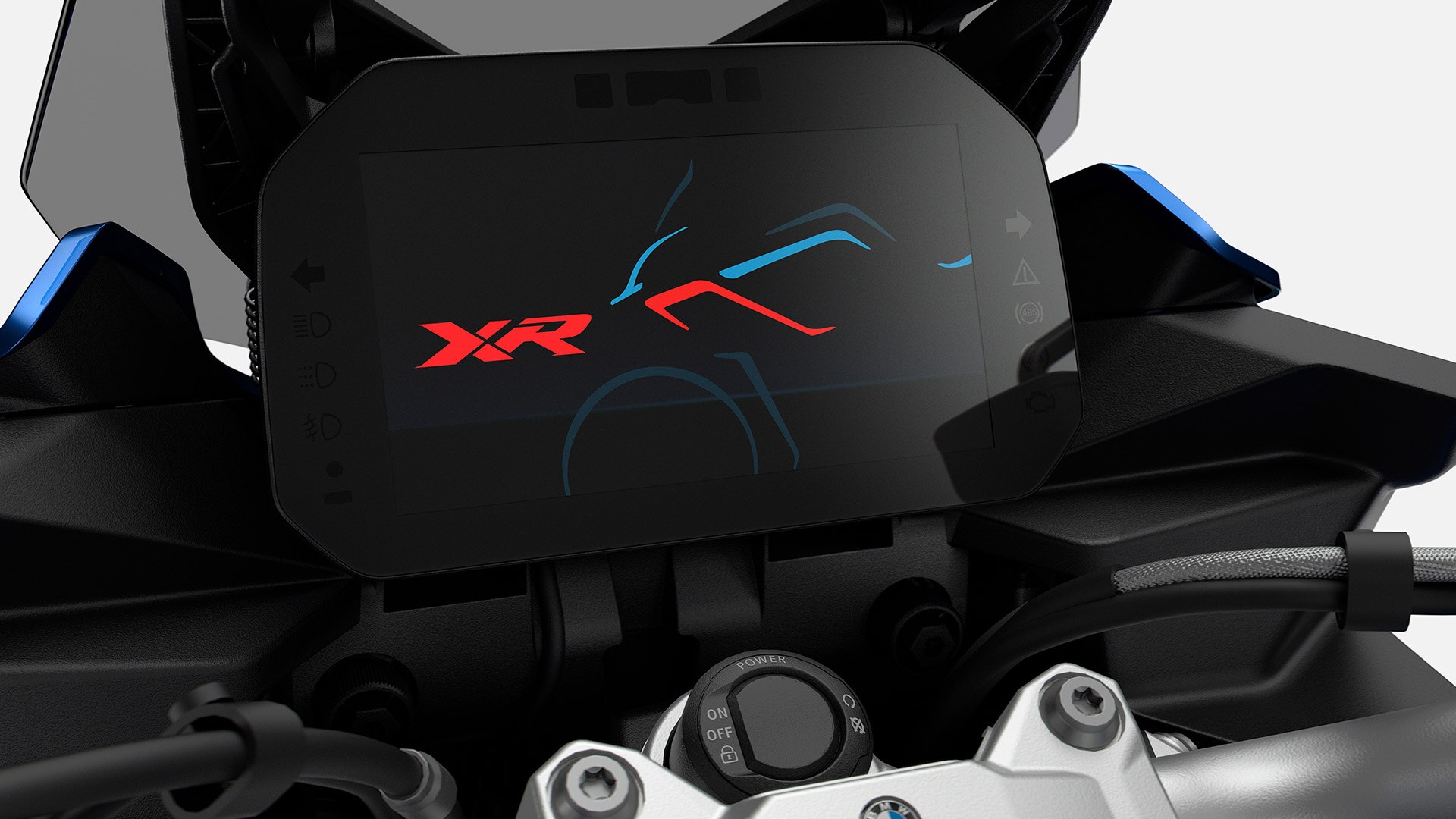 Wir sehen das TFT-Farbdisplay der F 900 XR.