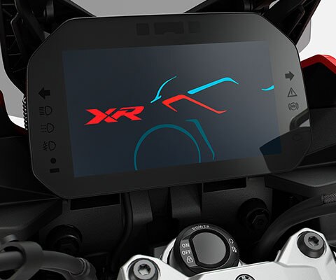 Wir sehen das TFT-Farbdisplay der F 900 XR.
