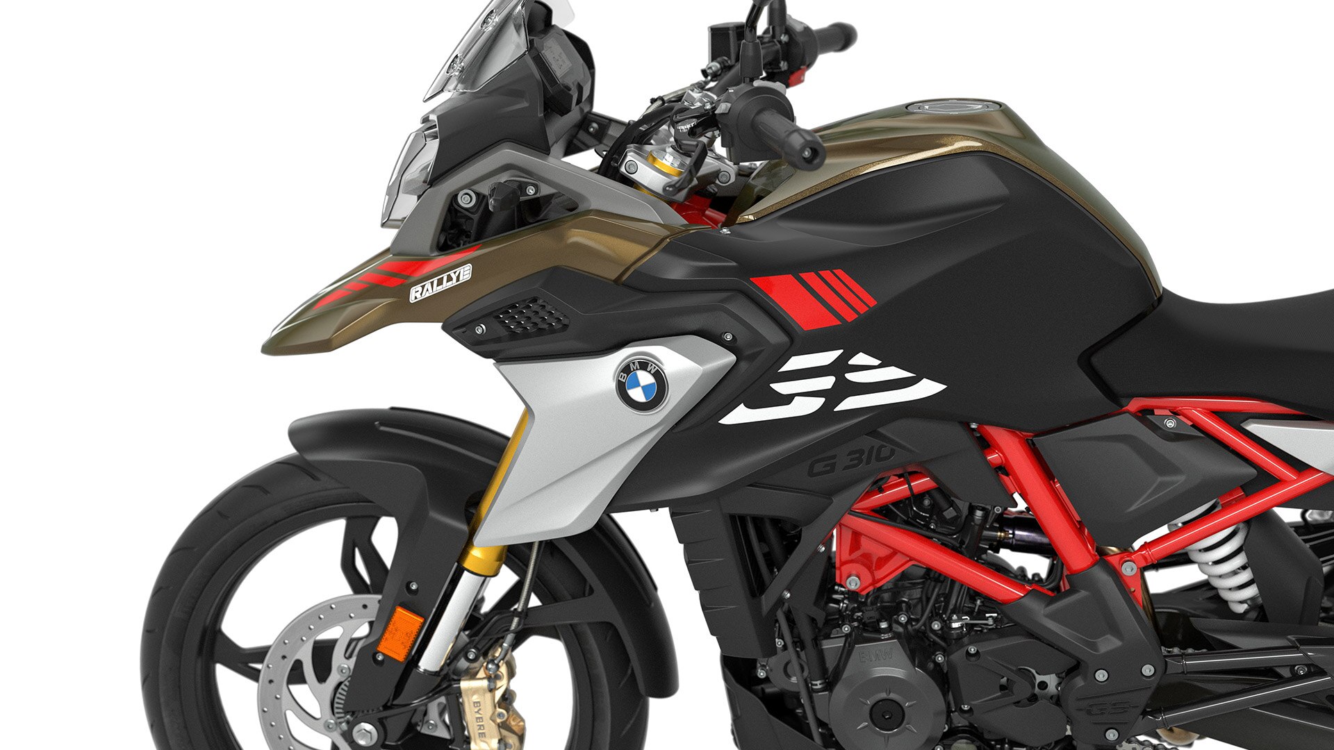Wir sehen die typische GS-Flyline der G 310 GS.