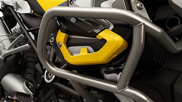 Wir sehen die Edition 40 Years GS mit gelbem Handschutz.