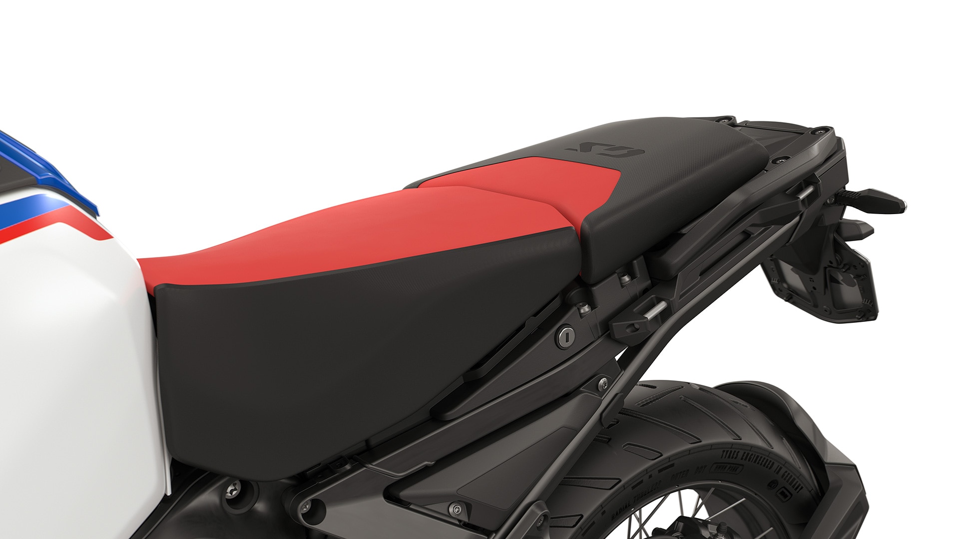 Hoher Fahrersitz + Soziussitz Sport (Rallyesitzbank Optik)