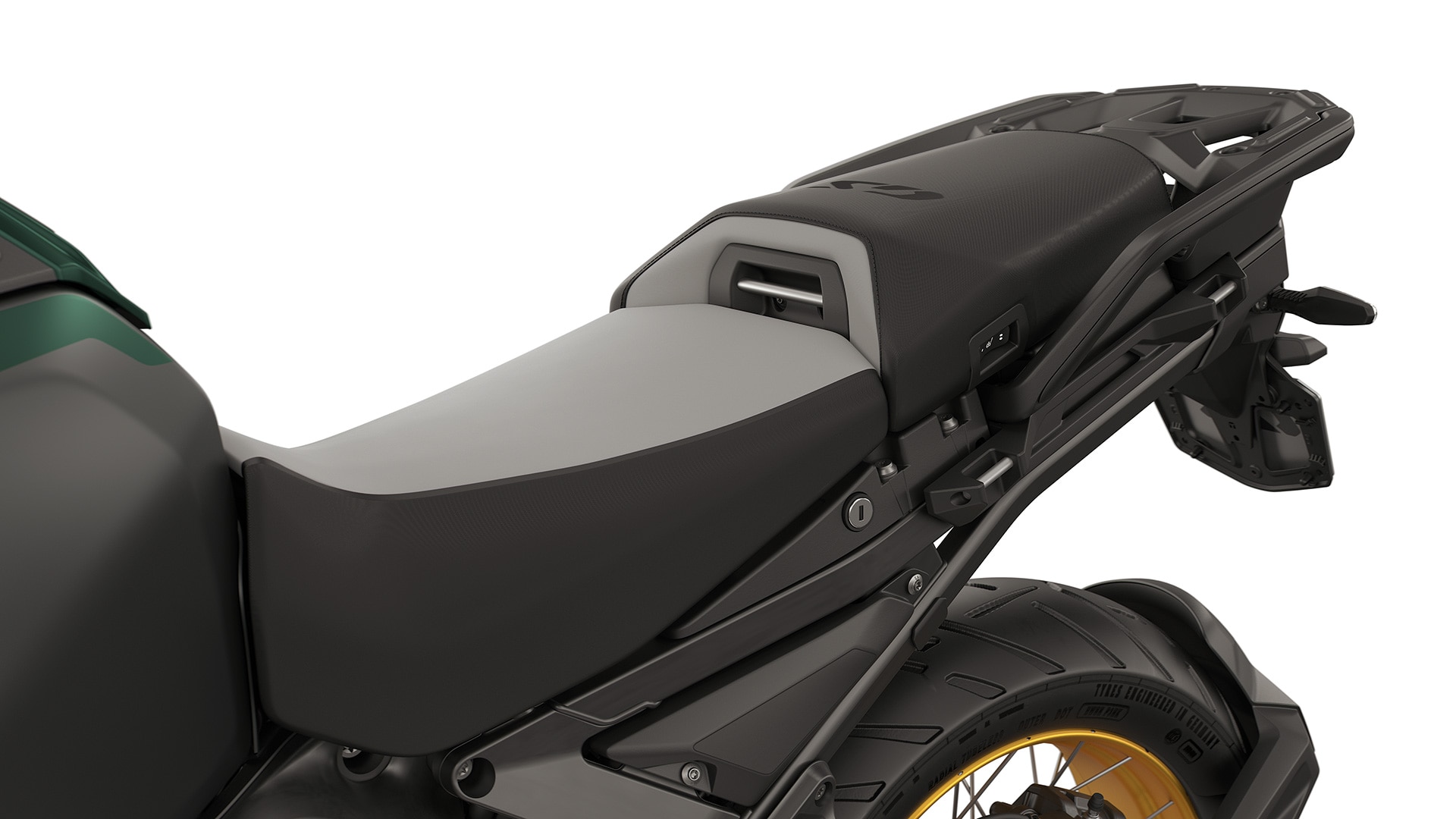 Komfortfahrersitz und Komfortsitz Sozius inklusive Sitzheizung