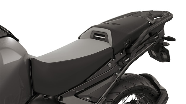 Komfortfahrersitz und Komfortsitz Sozius inklusive Sitzheizung