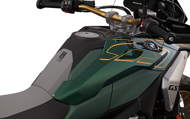 Die grafische Gestaltung der BMW R 1300 GS Tramuntana mit Option 719 Ausstattung