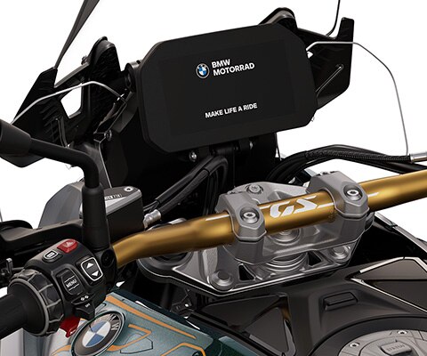 Der goldene Lenker der BMW R 1300 GS Option 719 Tramuntana
