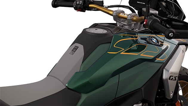 Die grafische Gestaltung der BMW R 1300 GS Tramuntana mit Option 719 Ausstattung