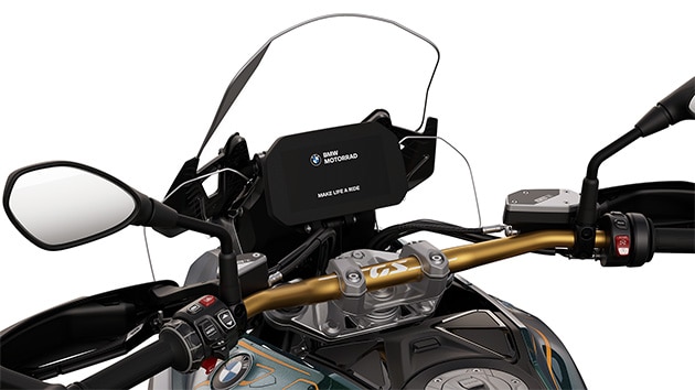 Der goldene Lenker der BMW R 1300 GS Option 719 Tramuntana