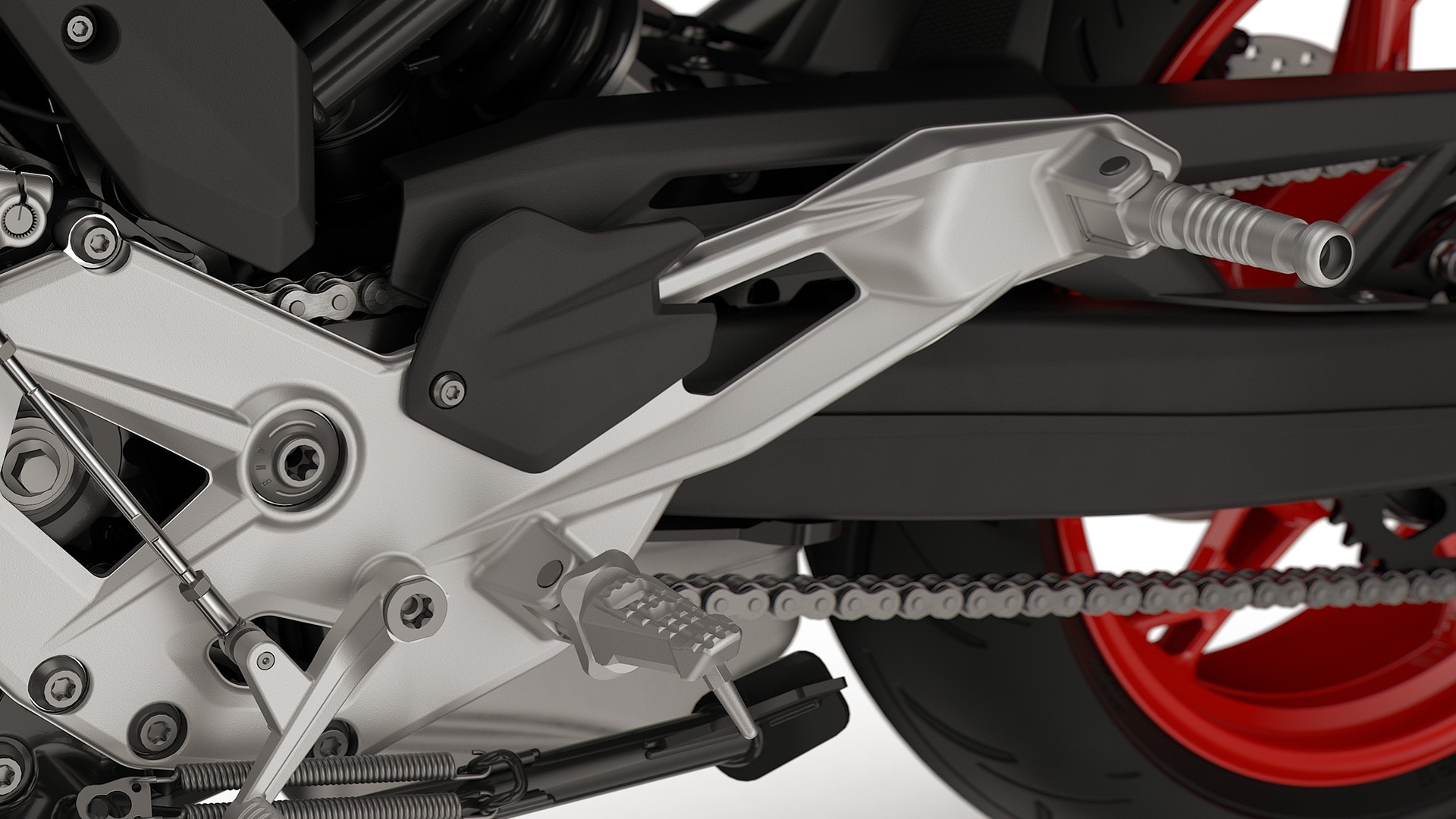 Die Fußrasten der F 900 R von BMW Motorrad