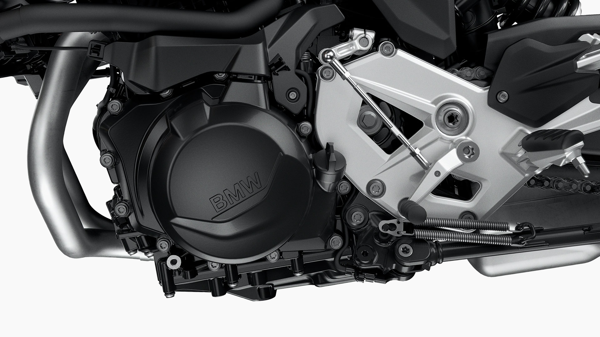 Wir sehen den Motor der F 900. Er ist das Herzstück der F 900 R und Garant für Deinen Fahrspaß.