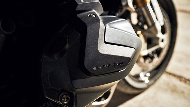 BMW R 1250 R mit Detailansicht auf die Zylinderkopfhaube und dem ShiftCam Schriftzug
