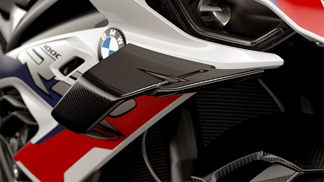 Wir sehen die M Winglets an der Seite der M RR.