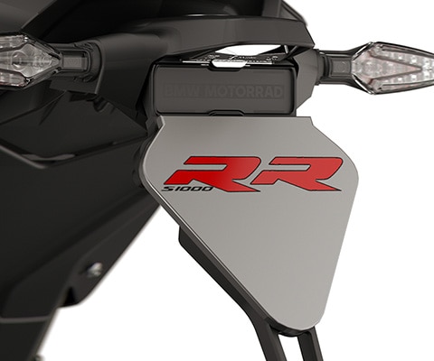 Dynamisches Heck mit kurzem Kennzeichenträger der S 1000 RR