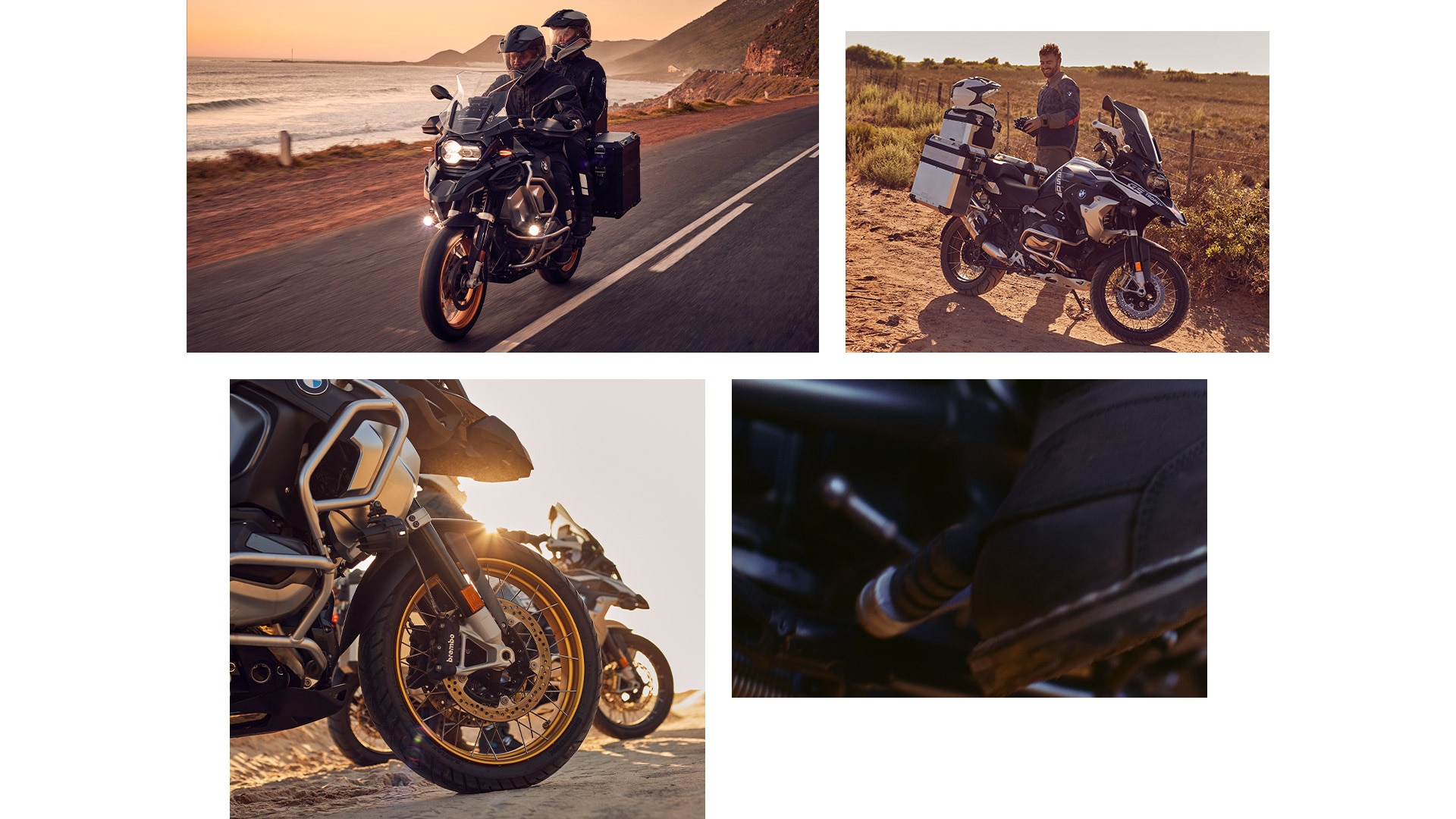 BWM R 1250 GS onroad, BWM R 1250 GS offroad.